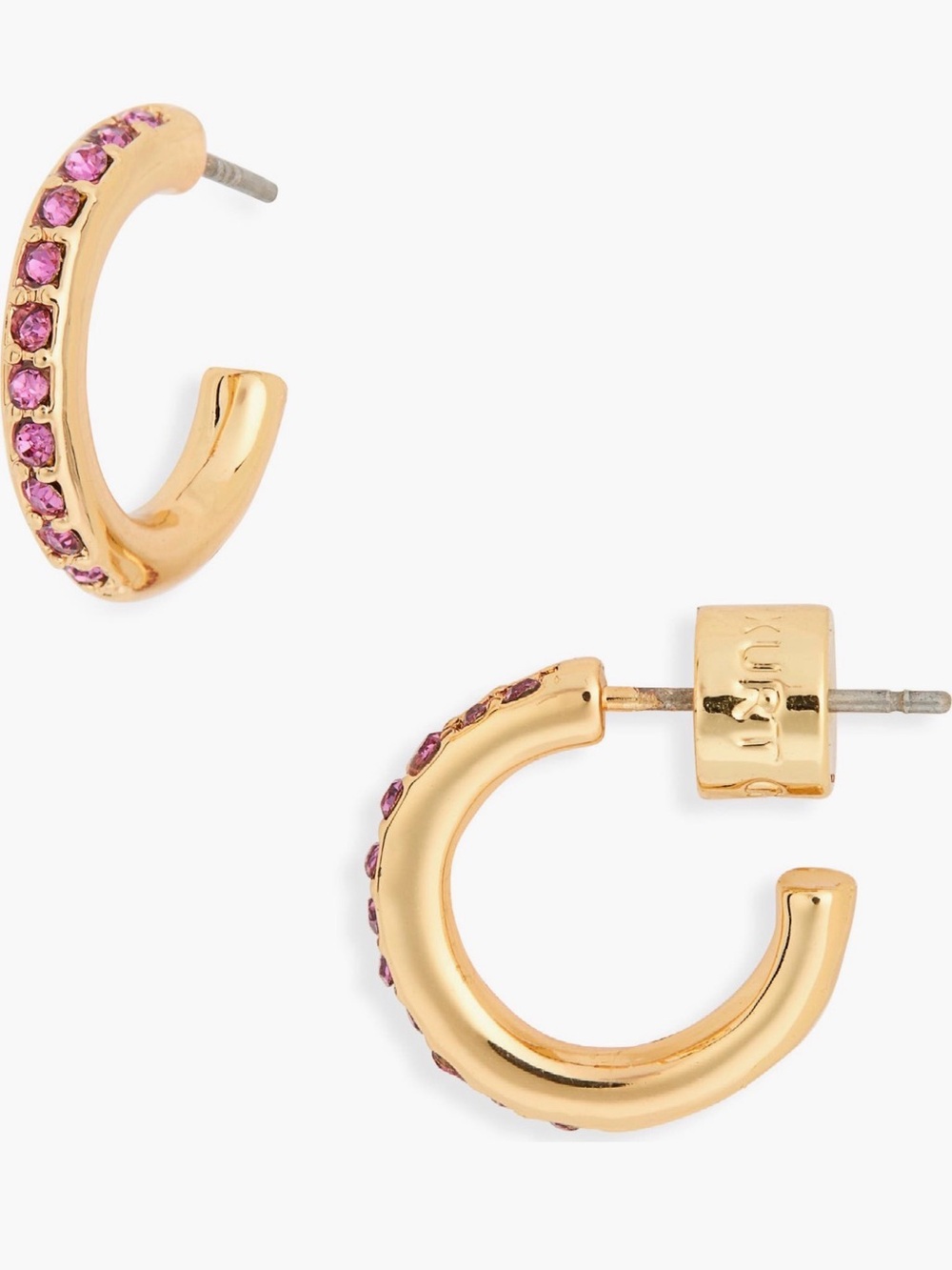 Kurt Geiger London Pavé Crystal Mini Huggie Hoop Earrings
